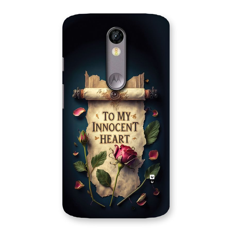 Innocence Of Heart Back Case for Moto X Force
