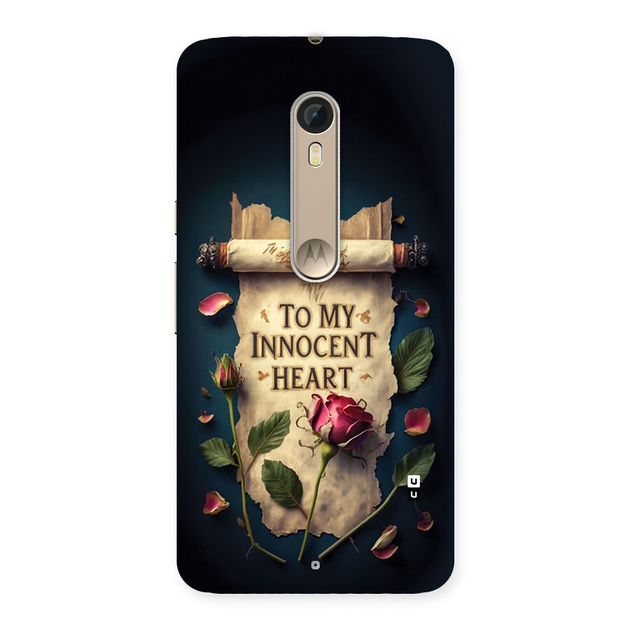 Innocence Of Heart Back Case for Moto X Style