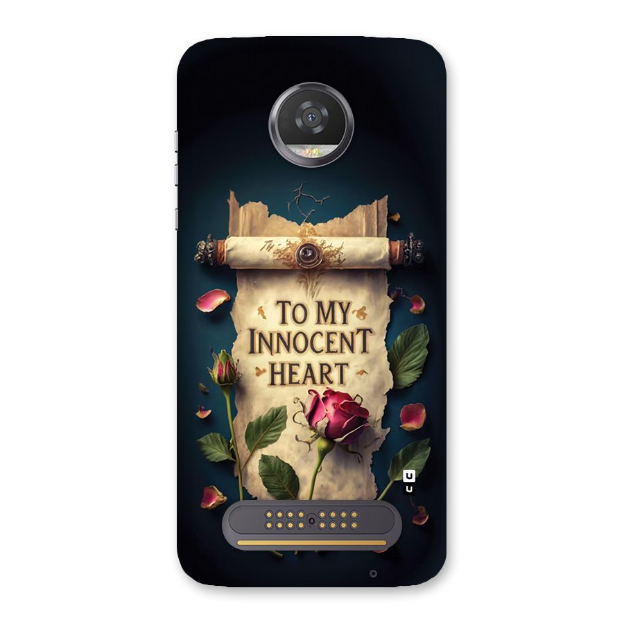 Innocence Of Heart Back Case for Moto Z2 Play