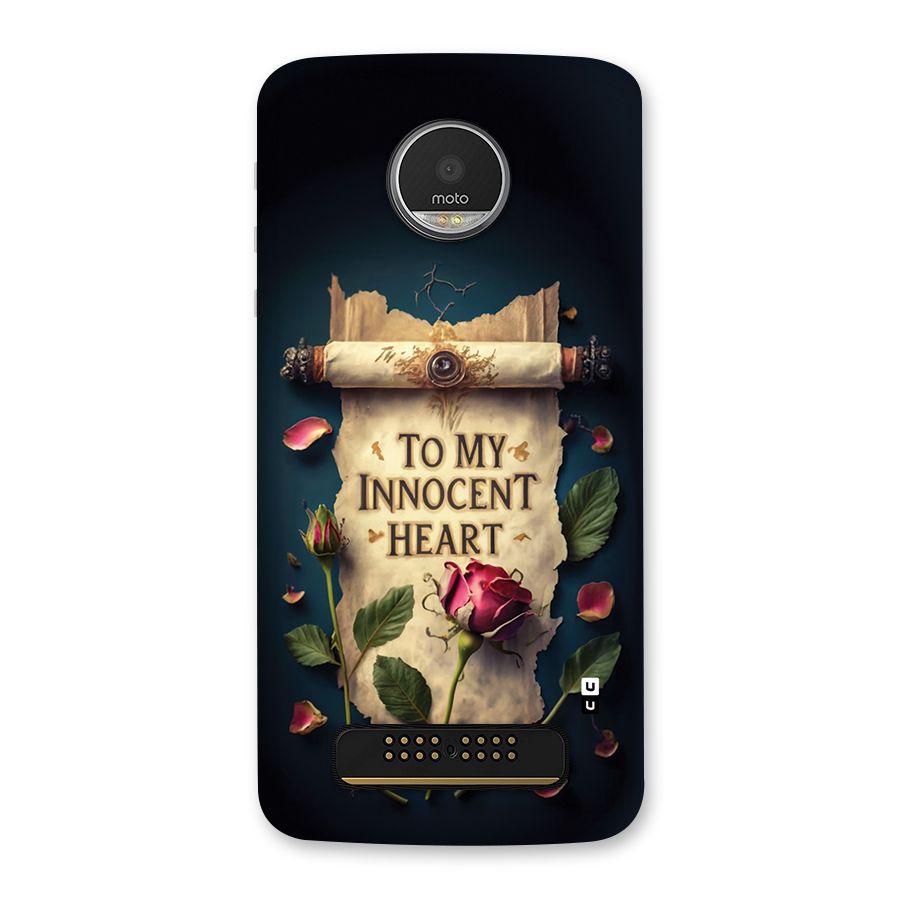 Innocence Of Heart Back Case for Moto Z Play
