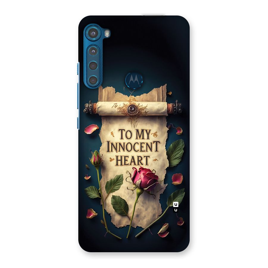 Innocence Of Heart Back Case for Motorola One Fusion Plus