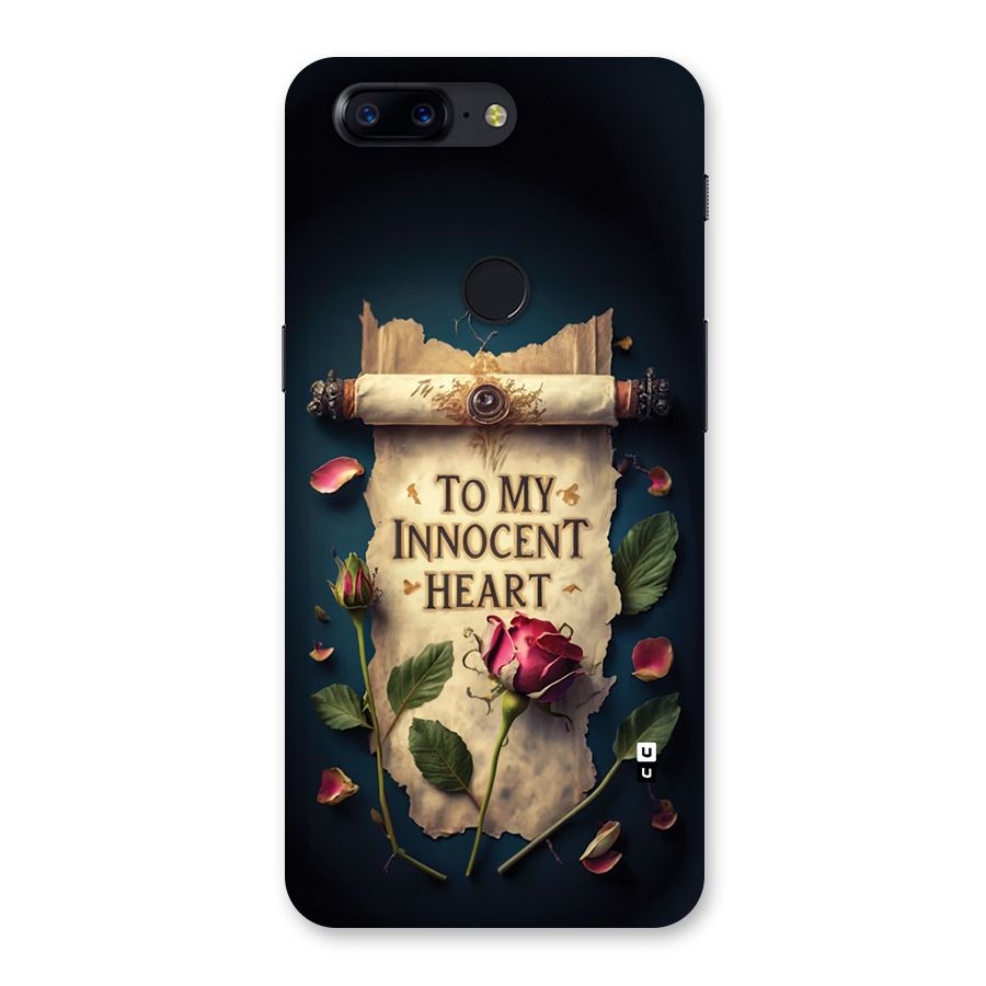 Innocence Of Heart Back Case for OnePlus 5T