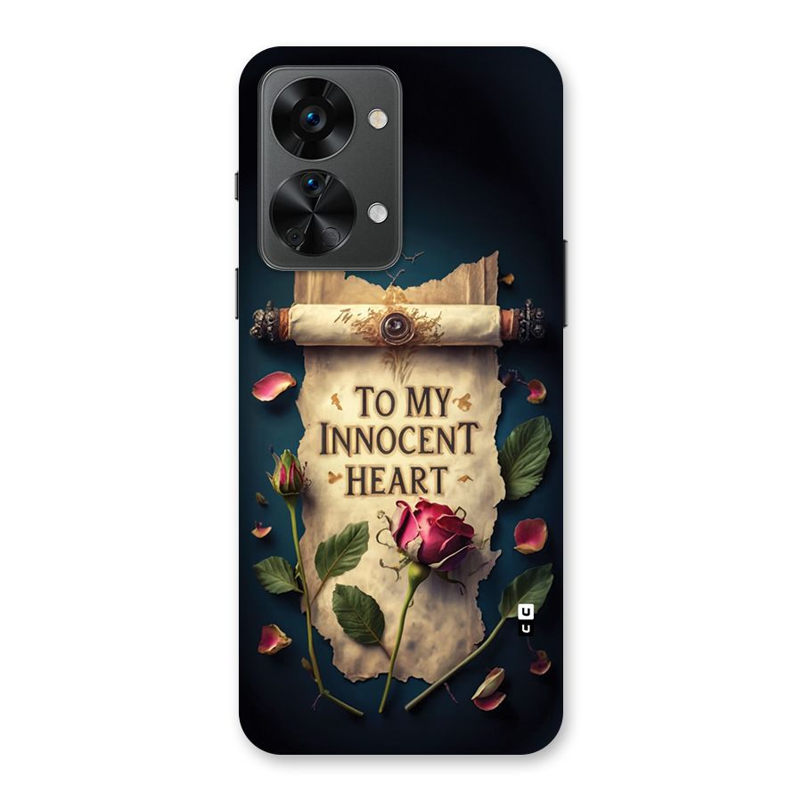 Innocence Of Heart Back Case for OnePlus Nord 2T