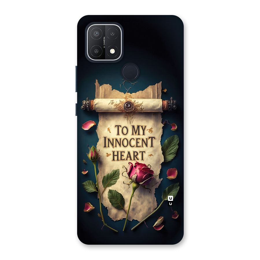 Innocence Of Heart Back Case for Oppo A15