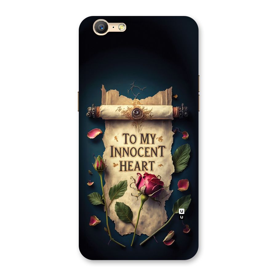 Innocence Of Heart Back Case for Oppo A57