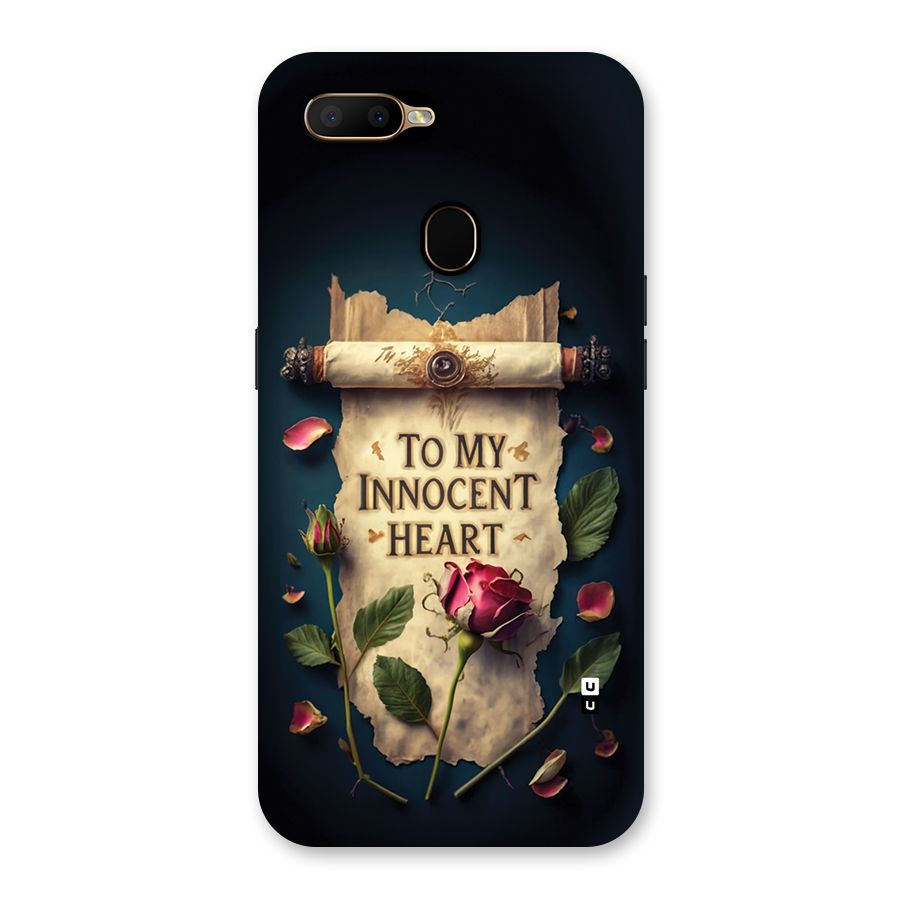 Innocence Of Heart Back Case for Oppo A5s