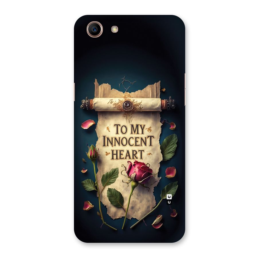 Innocence Of Heart Back Case for Oppo A83 (2018)