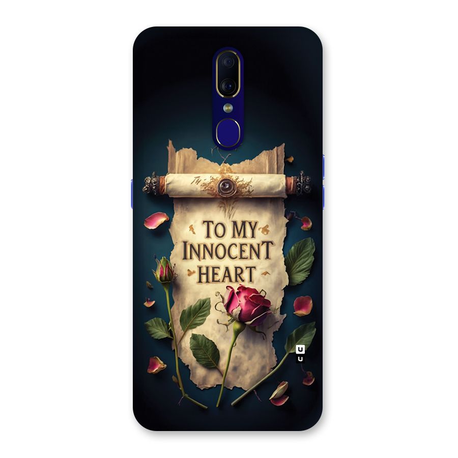 Innocence Of Heart Back Case for Oppo A9