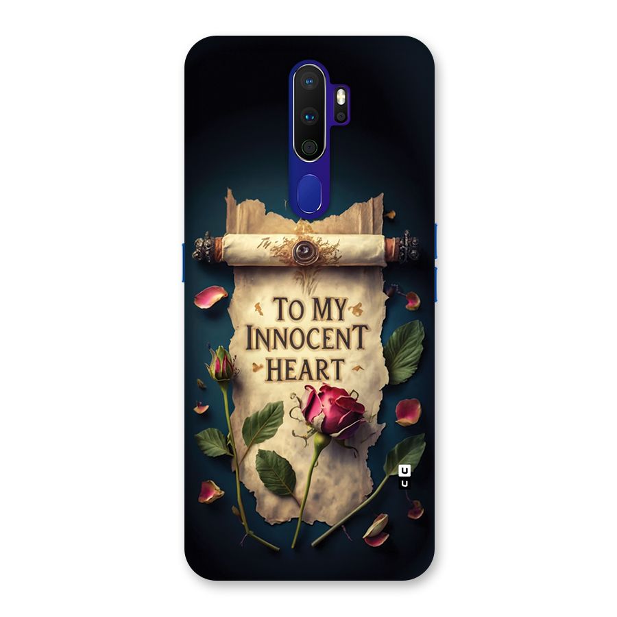 Innocence Of Heart Back Case for Oppo A9 (2020)