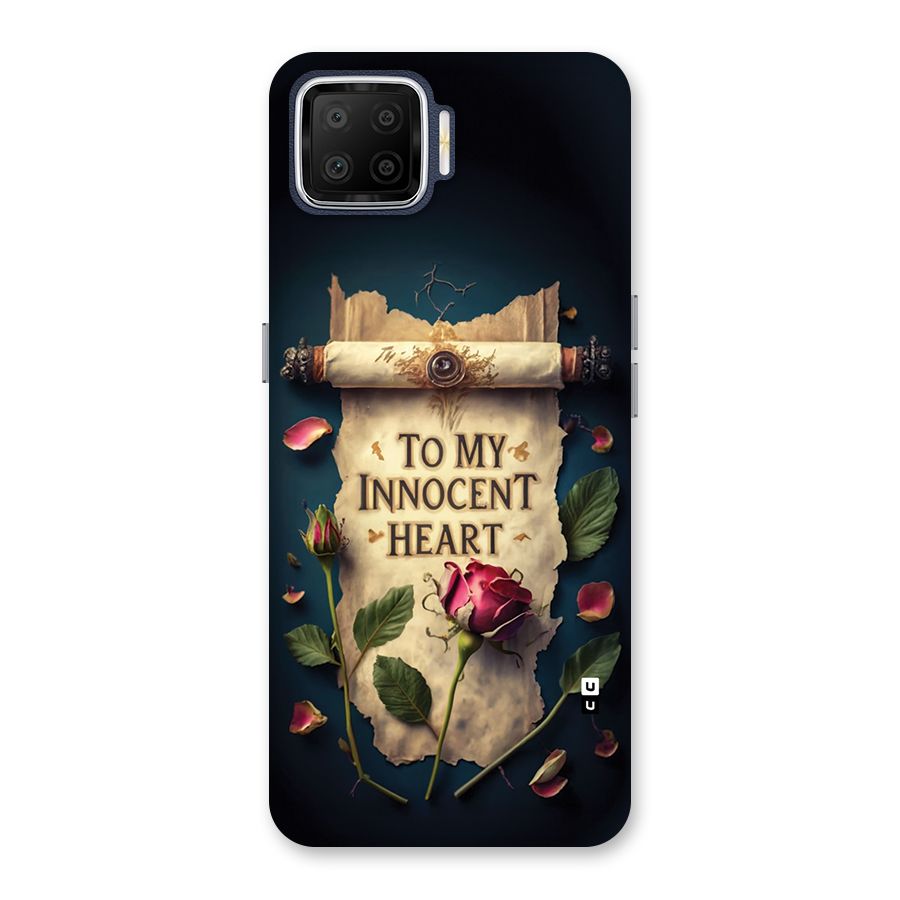 Innocence Of Heart Back Case for Oppo F17