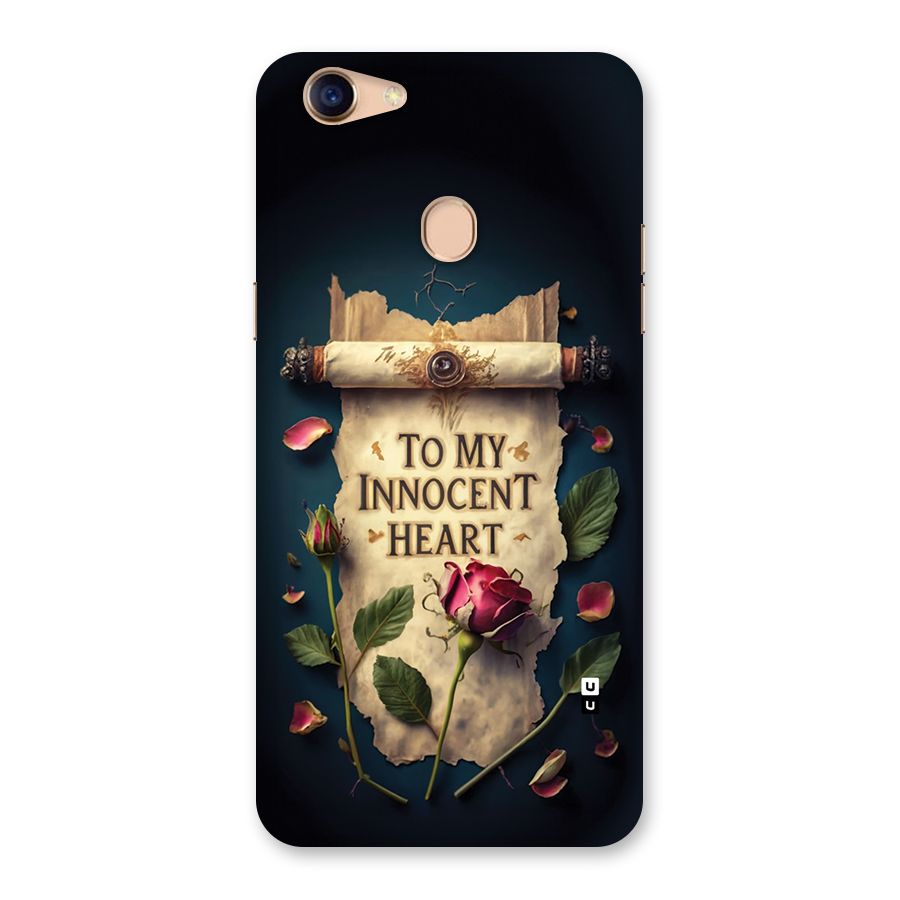 Innocence Of Heart Back Case for Oppo F5