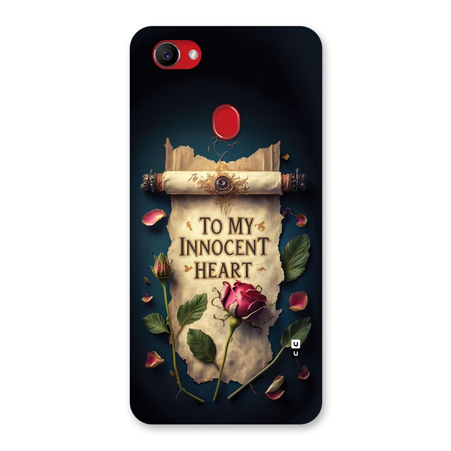 Innocence Of Heart Back Case for Oppo F7