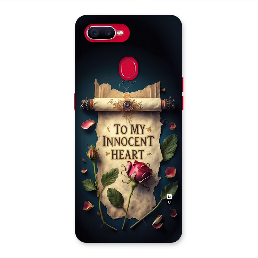 Innocence Of Heart Back Case for Oppo F9 Pro