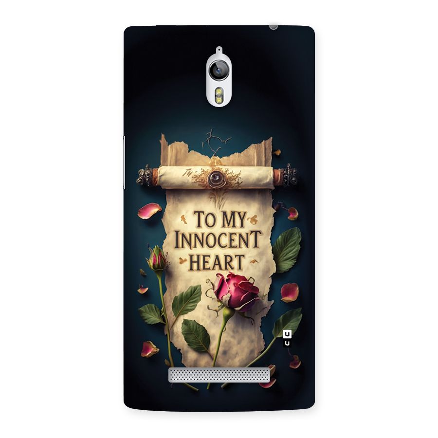 Innocence Of Heart Back Case for Oppo Find 7