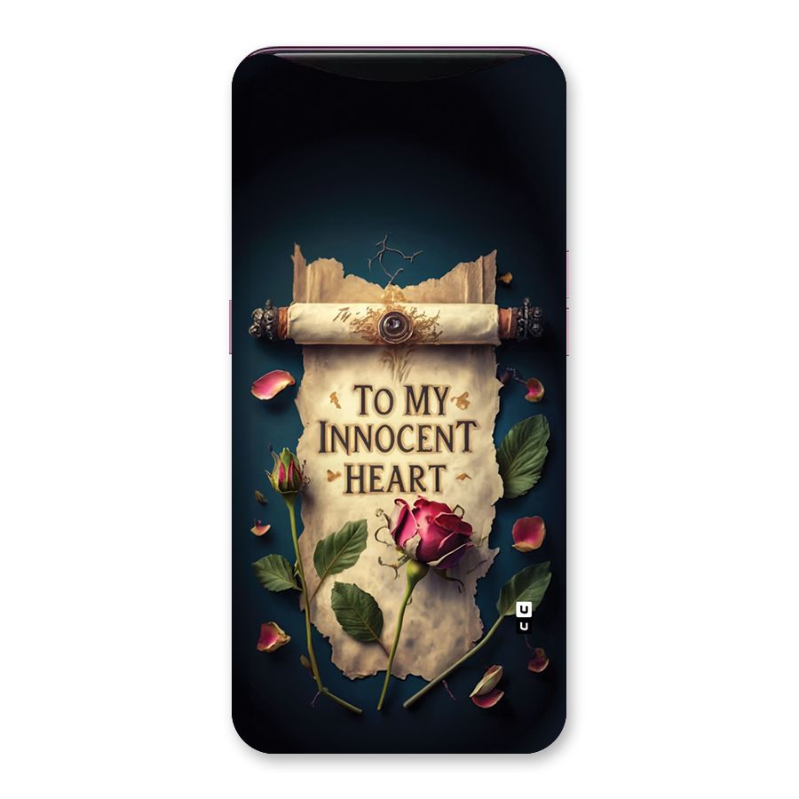 Innocence Of Heart Back Case for Oppo Find X