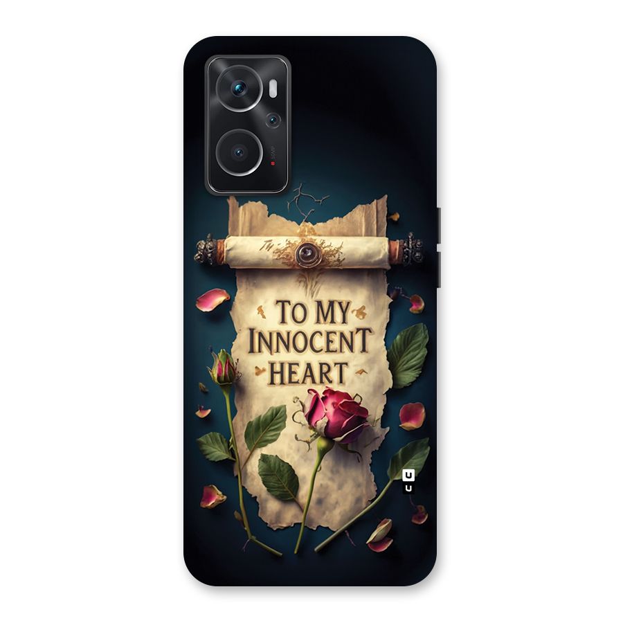 Innocence Of Heart Back Case for Oppo K10 4G