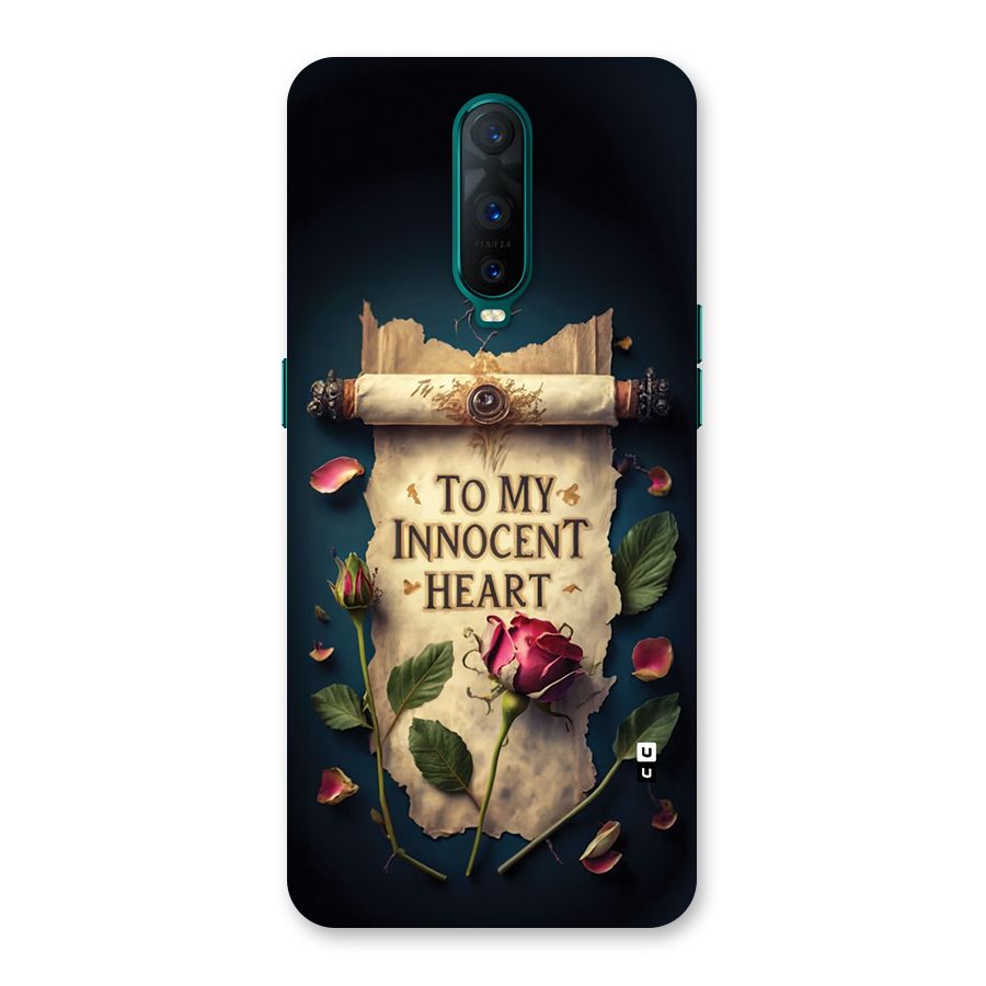 Innocence Of Heart Back Case for Oppo R17 Pro