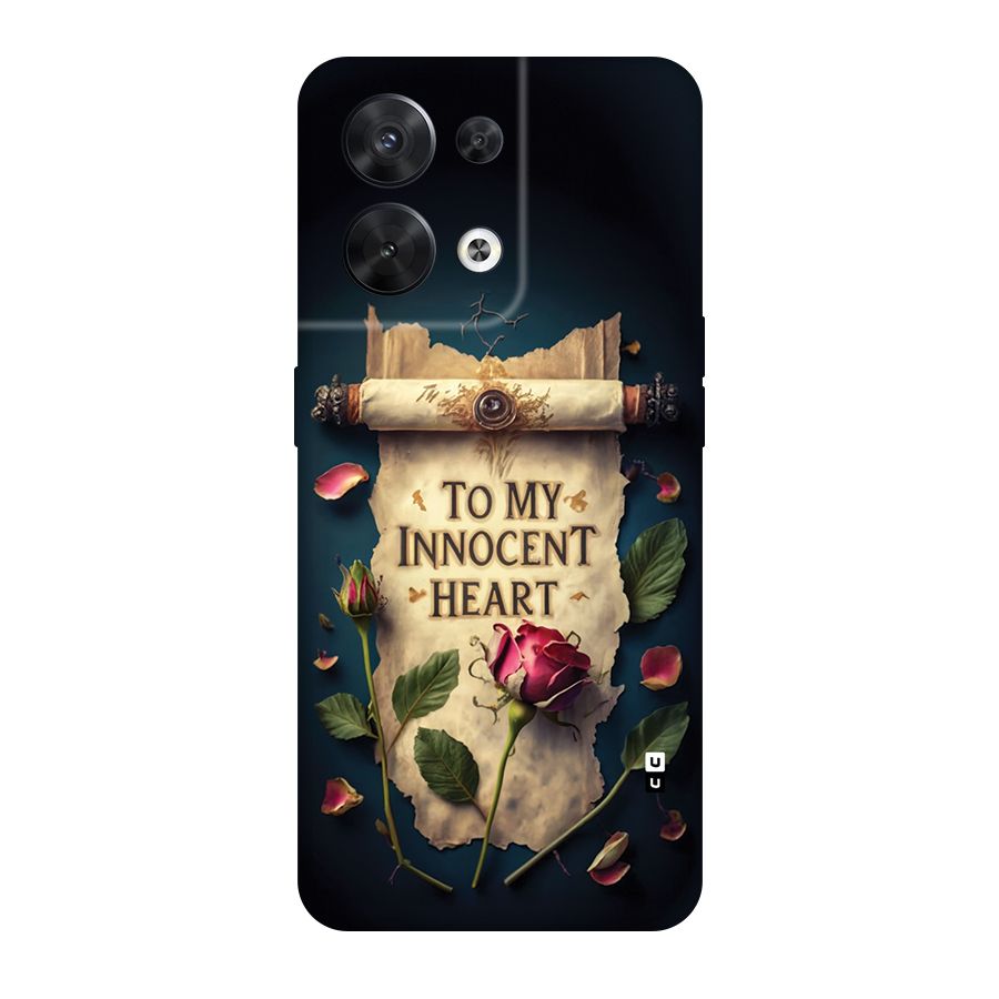 Innocence Of Heart Back Case for Oppo Reno8 5G