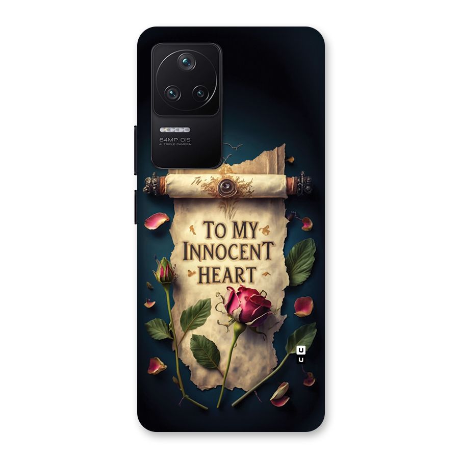 Innocence Of Heart Back Case for Poco F4 5G