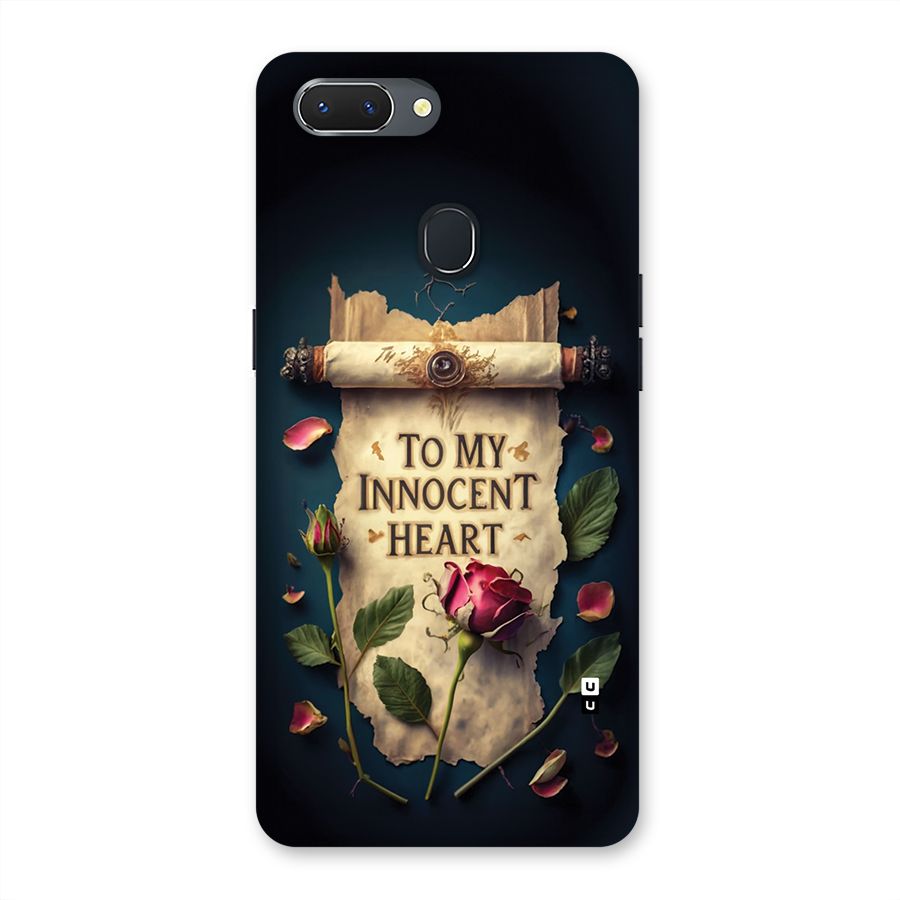 Innocence Of Heart Back Case for Realme 2