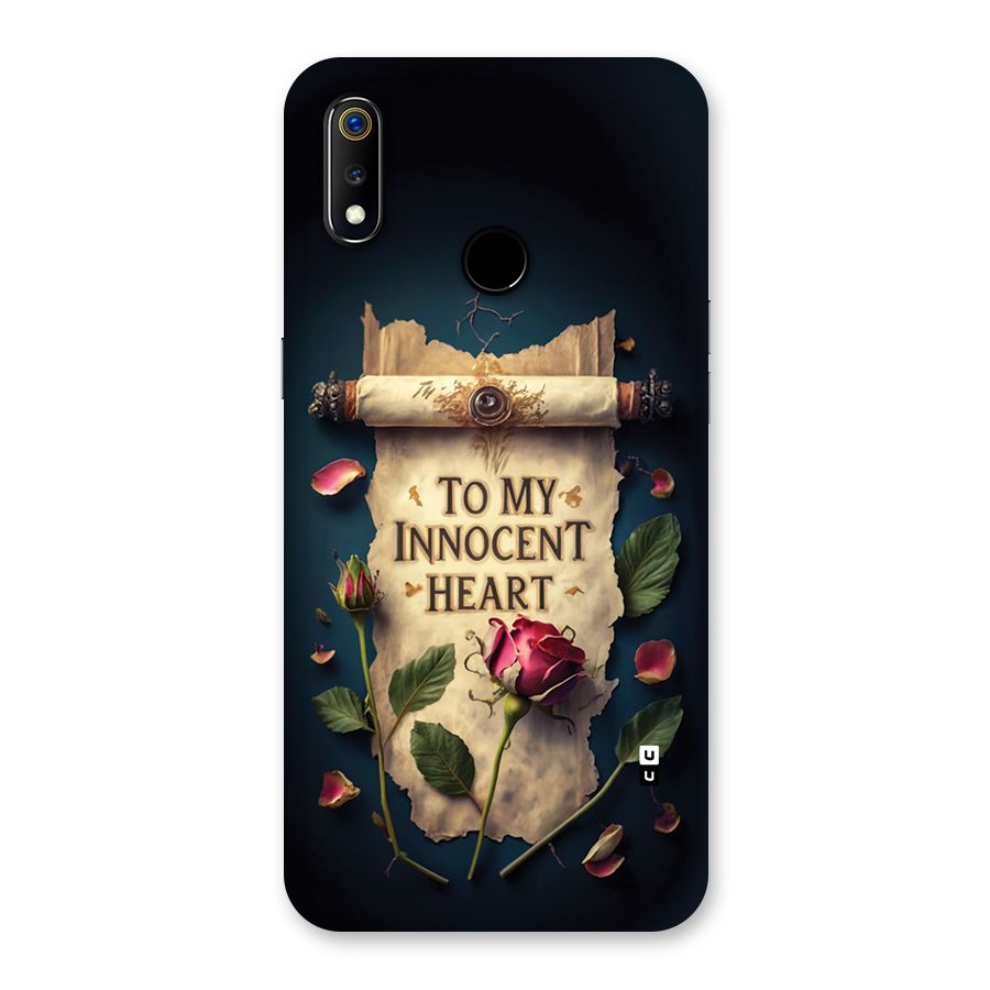 Innocence Of Heart Back Case for Realme 3