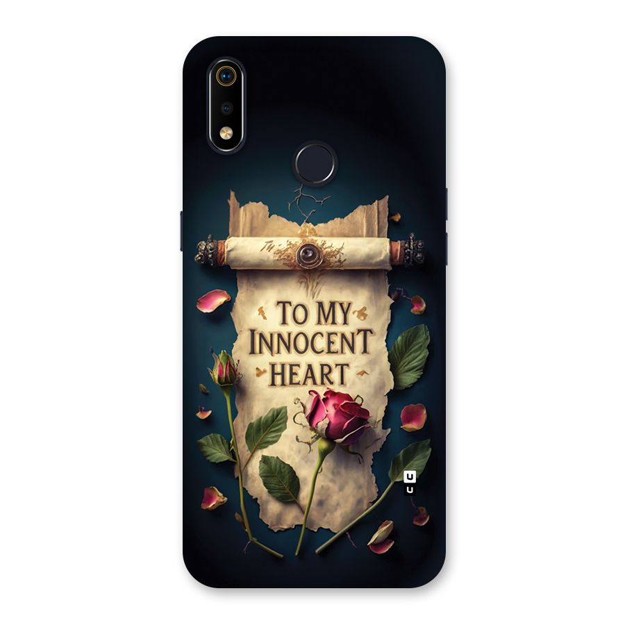 Innocence Of Heart Back Case for Realme 3i