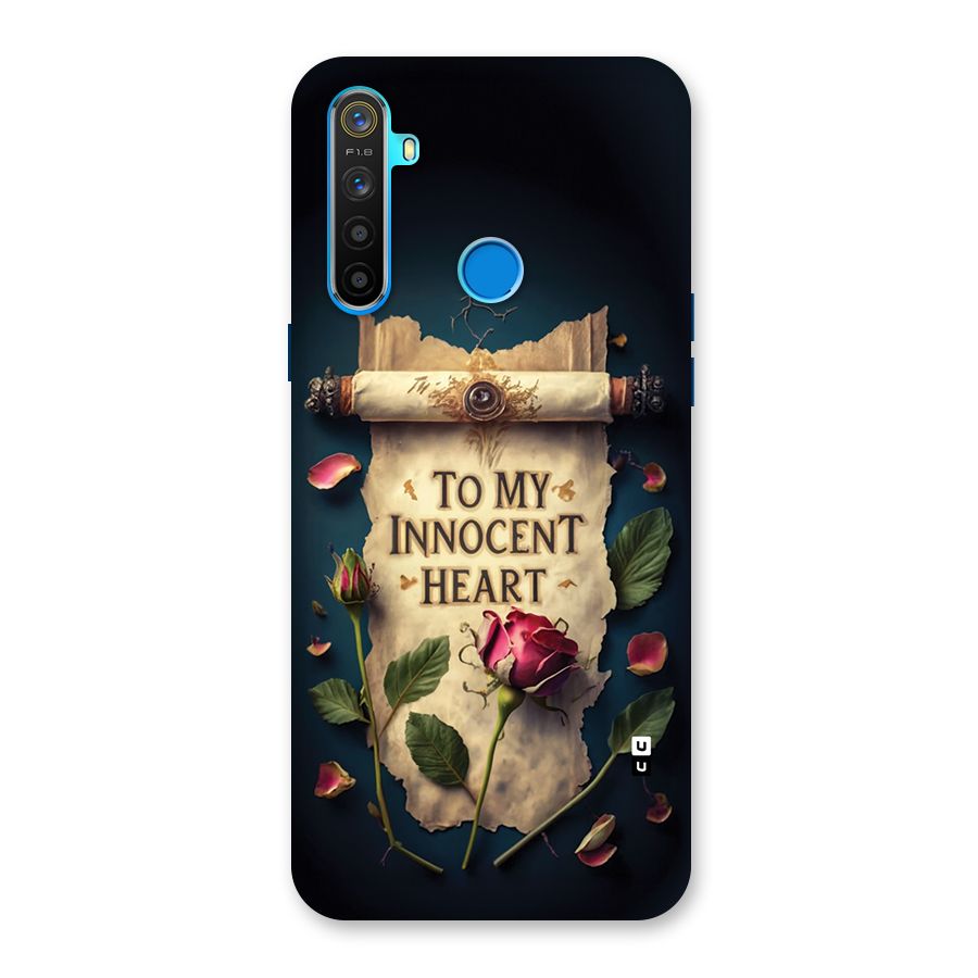 Innocence Of Heart Back Case for Realme 5