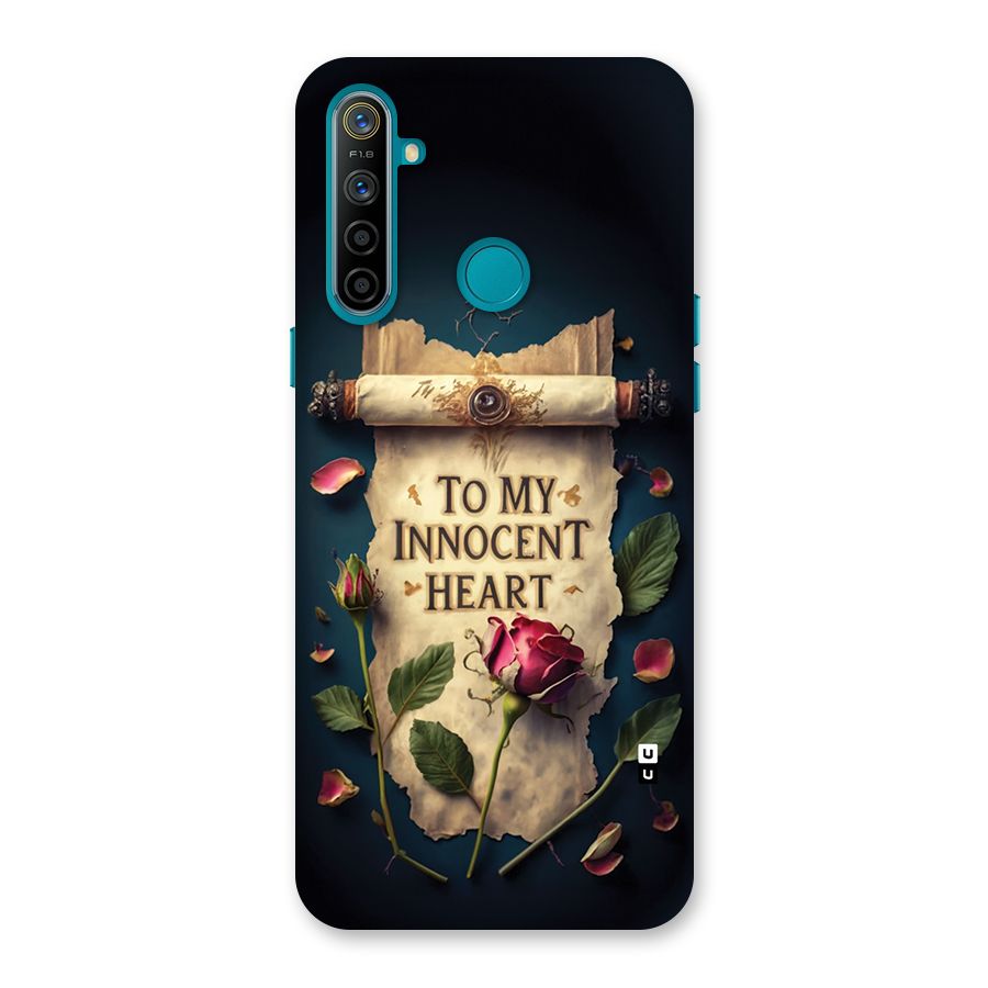 Innocence Of Heart Back Case for Realme 5i