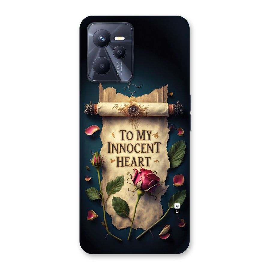 Innocence Of Heart Back Case for Realme C35