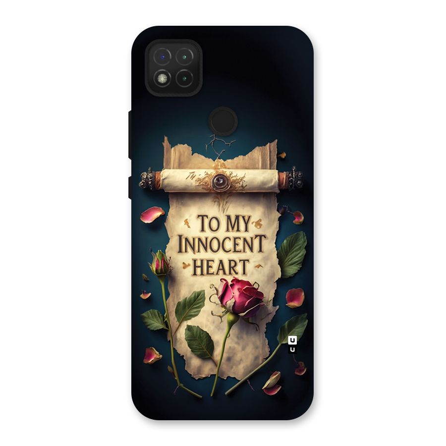 Innocence Of Heart Back Case for Redmi 9