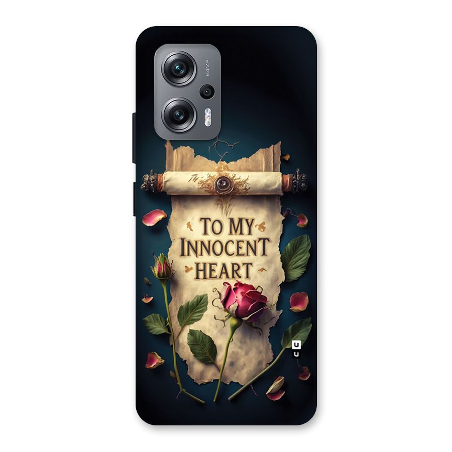 Innocence Of Heart Back Case for Redmi K50i