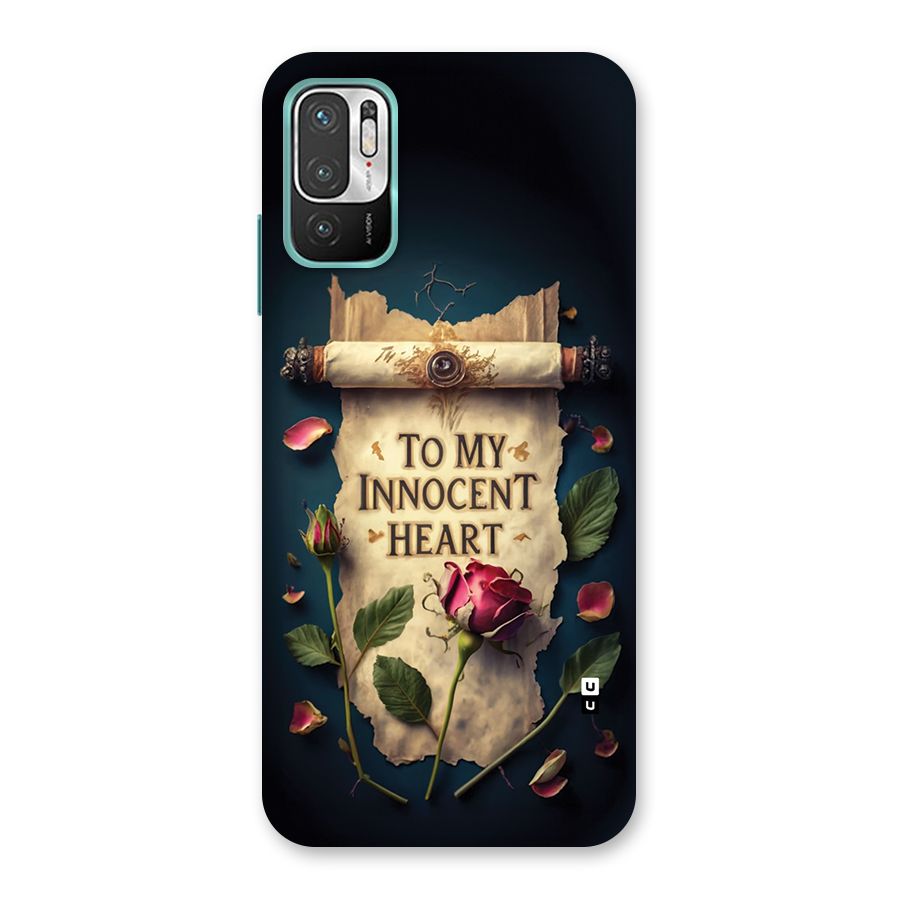 Innocence Of Heart Back Case for Redmi Note 10T 5G