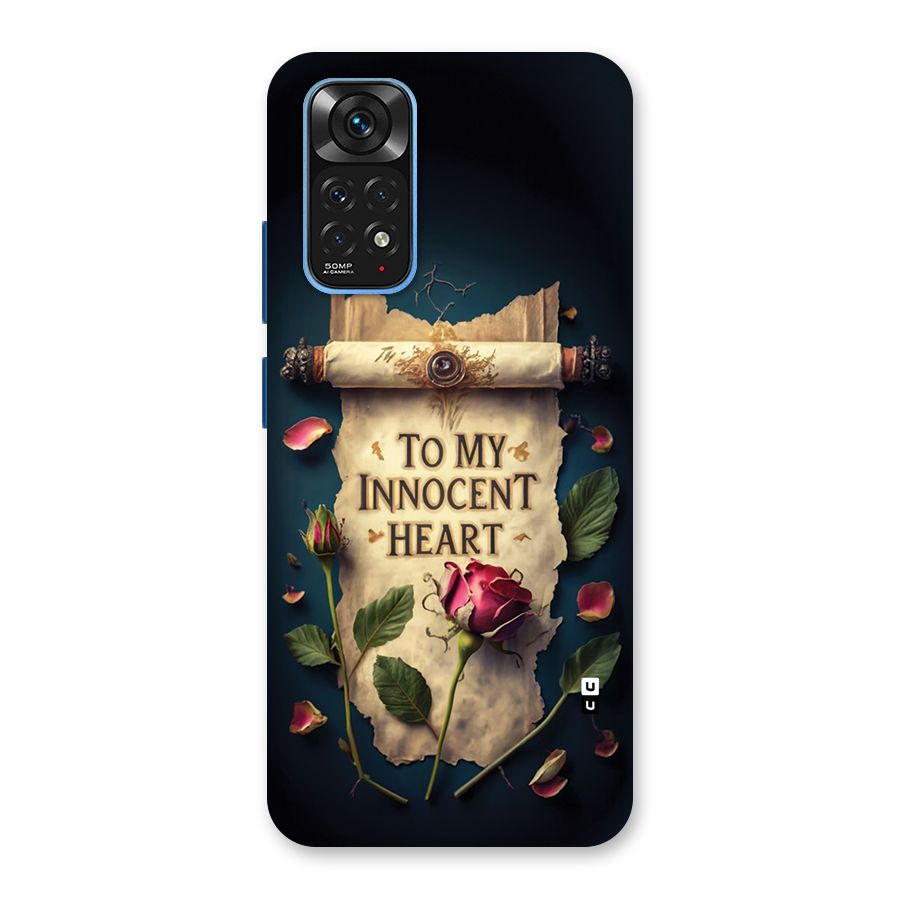 Innocence Of Heart Back Case for Redmi Note 11S
