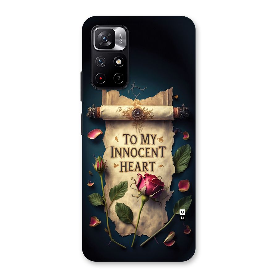 Innocence Of Heart Back Case for Redmi Note 11T 5G