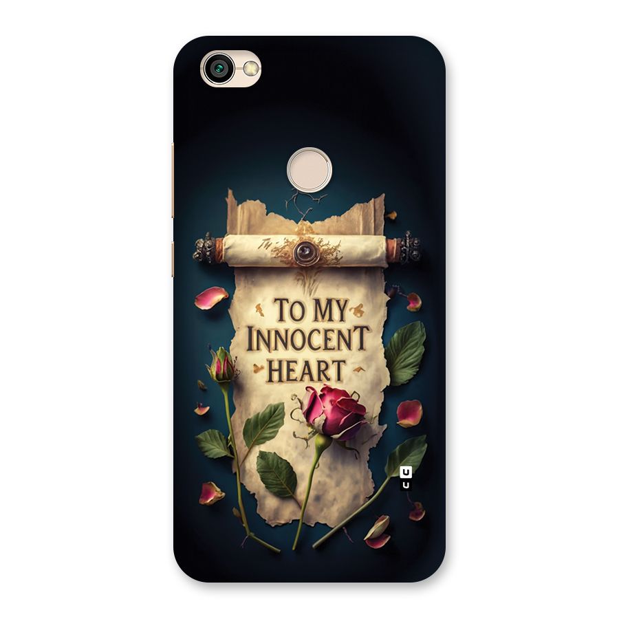 Innocence Of Heart Back Case for Redmi Y1 2017
