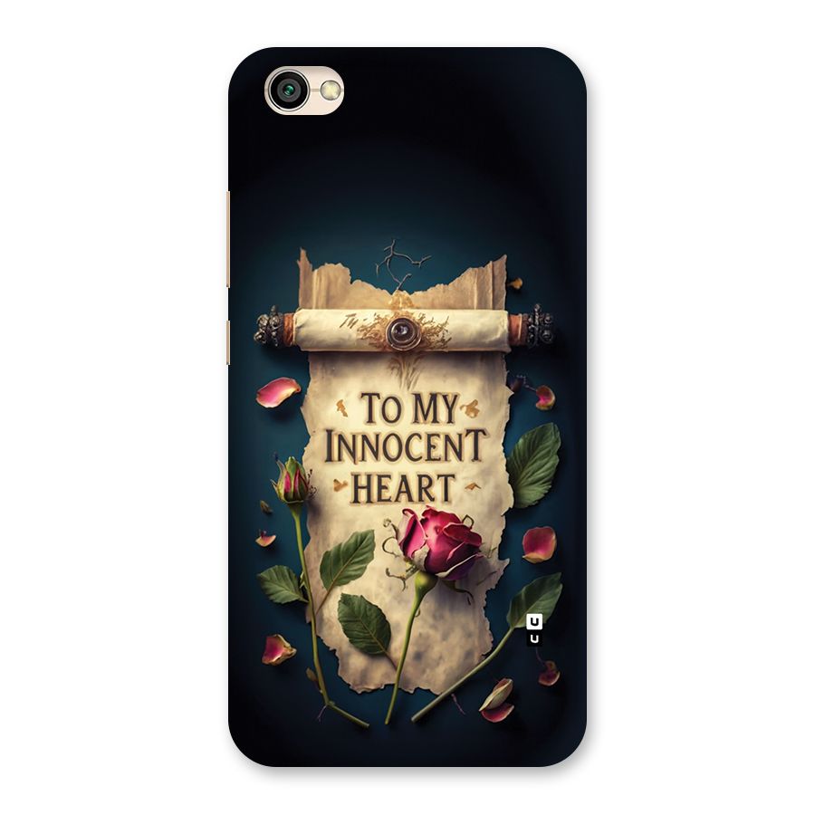 Innocence Of Heart Back Case for Redmi Y1 Lite