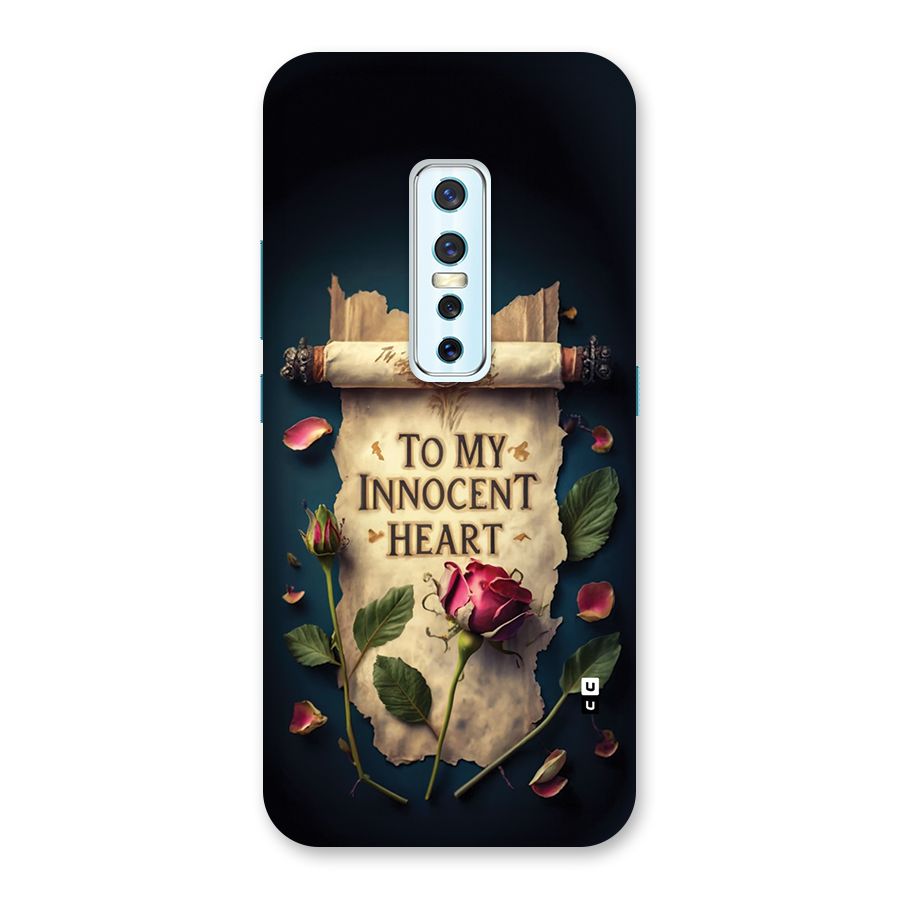 Innocence Of Heart Back Case for Vivo V17 Pro