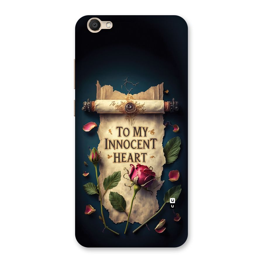 Innocence Of Heart Back Case for Vivo V5