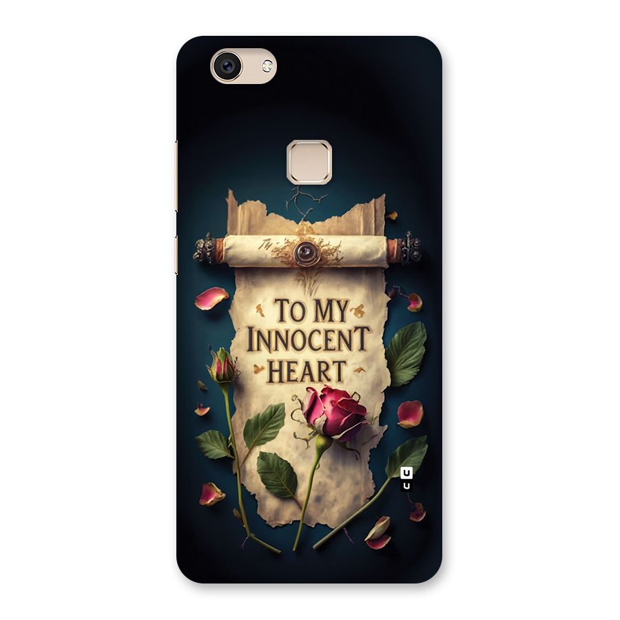 Innocence Of Heart Back Case for Vivo V7