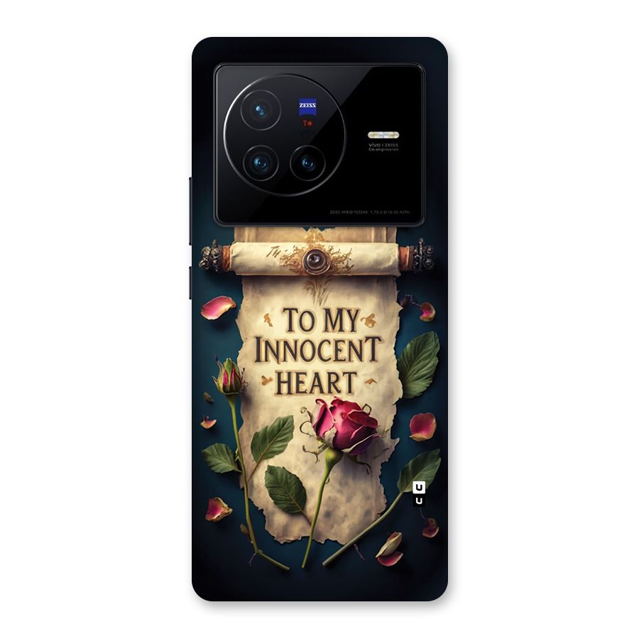 Innocence Of Heart Back Case for Vivo X80