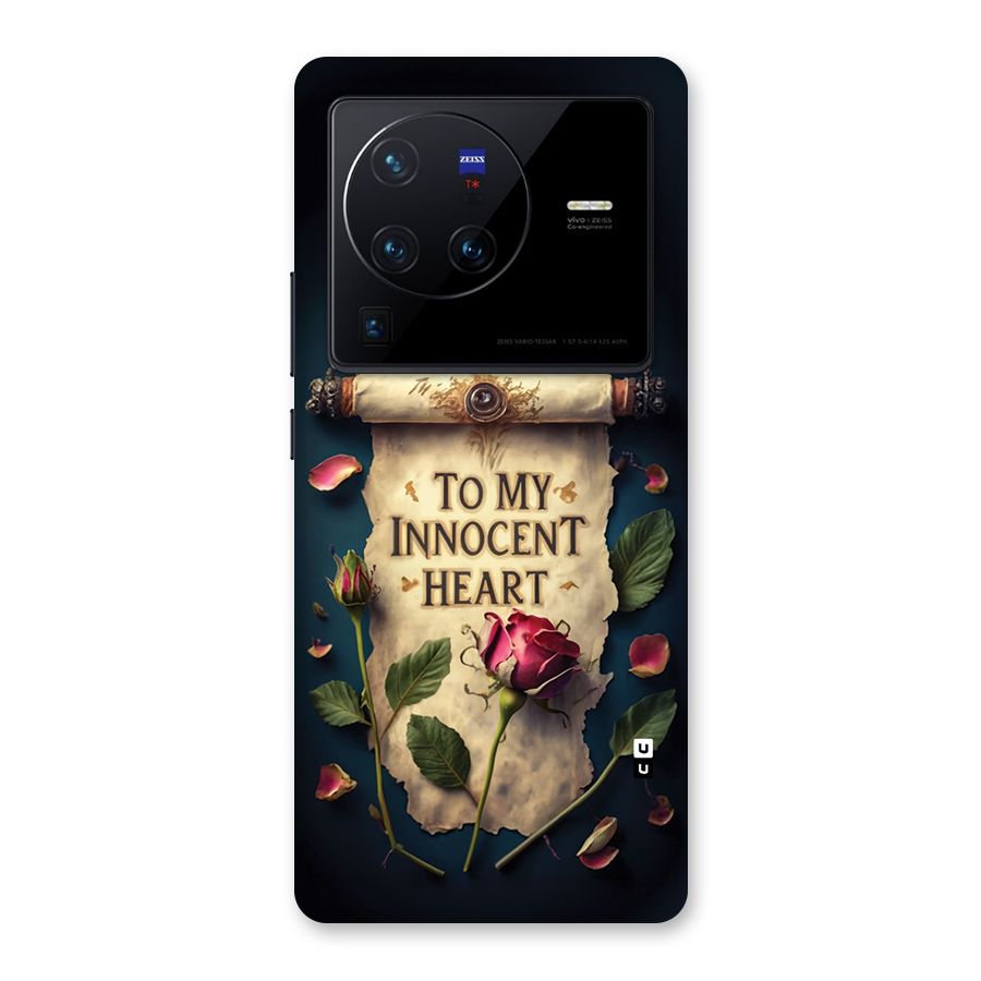 Innocence Of Heart Back Case for Vivo X80 Pro