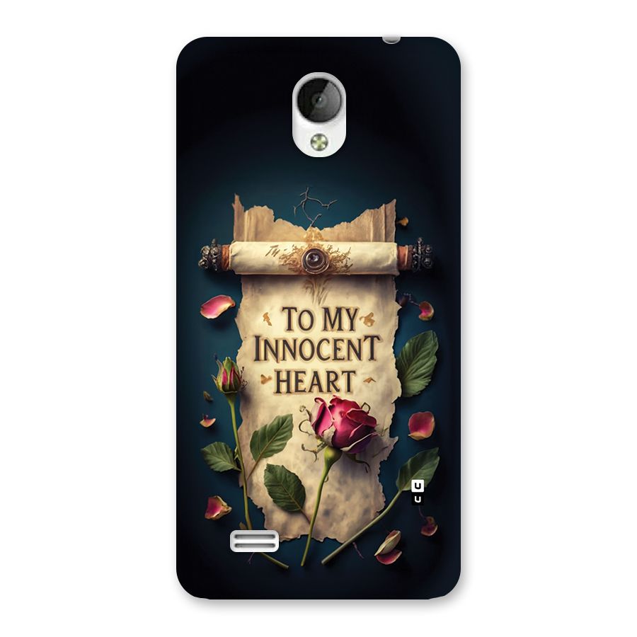 Innocence Of Heart Back Case for Vivo Y21