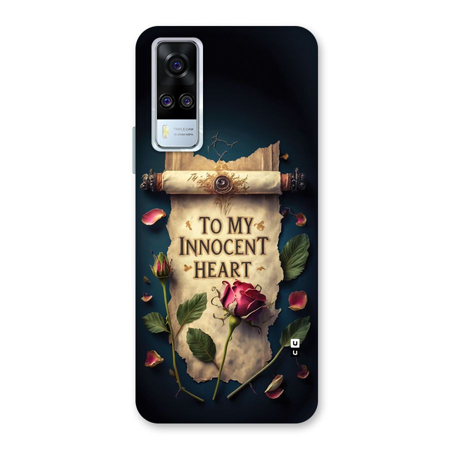 Innocence Of Heart Back Case for Vivo Y31
