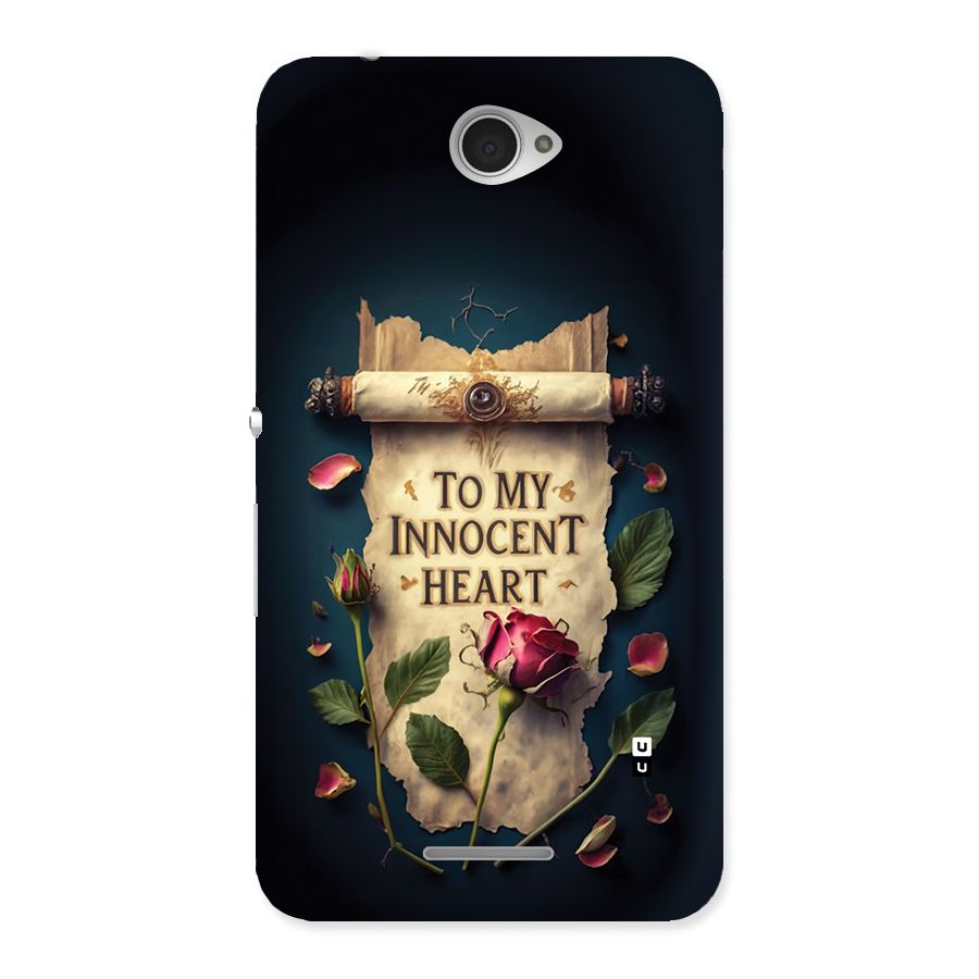 Innocence Of Heart Back Case for Xperia E4