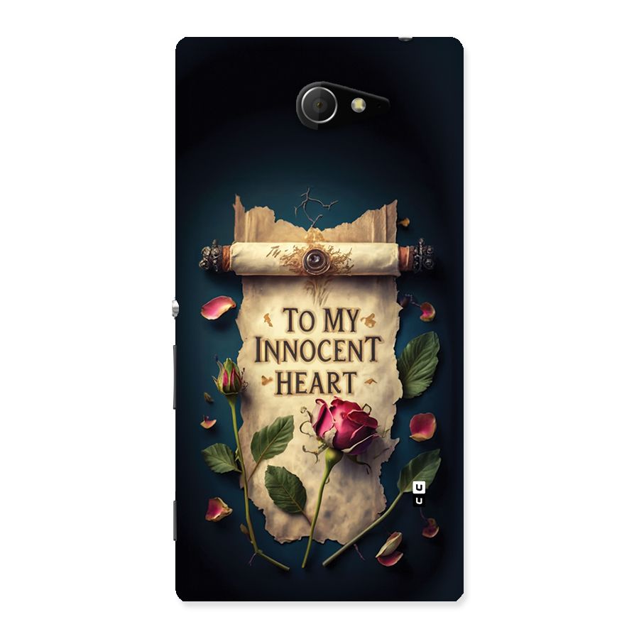 Innocence Of Heart Back Case for Xperia M2