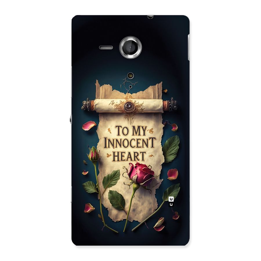 Innocence Of Heart Back Case for Xperia Sp