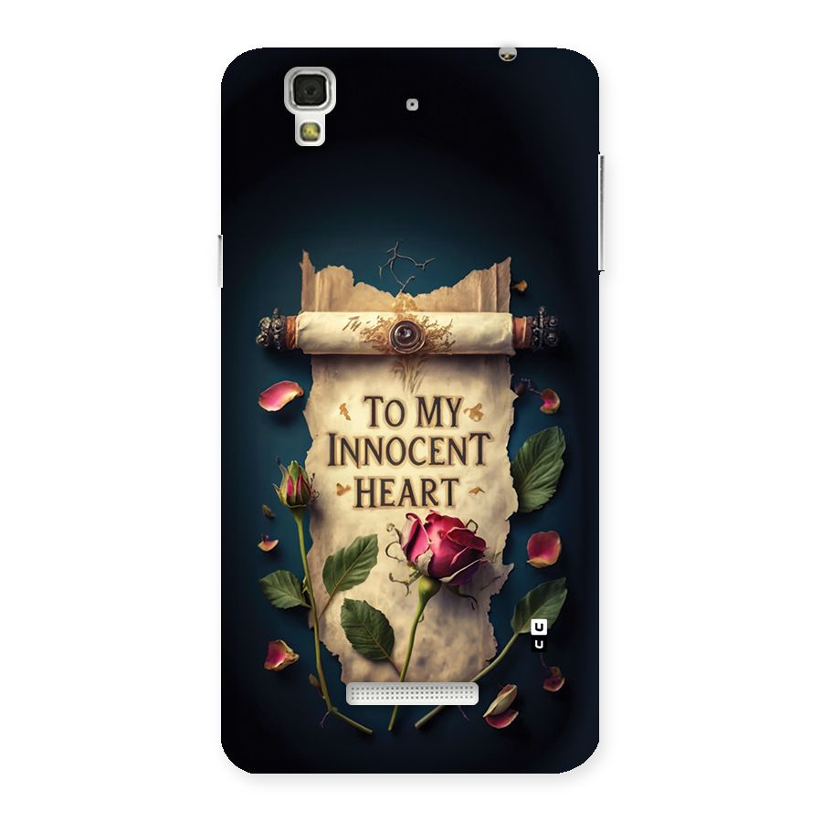 Innocence Of Heart Back Case for YU Yureka Plus