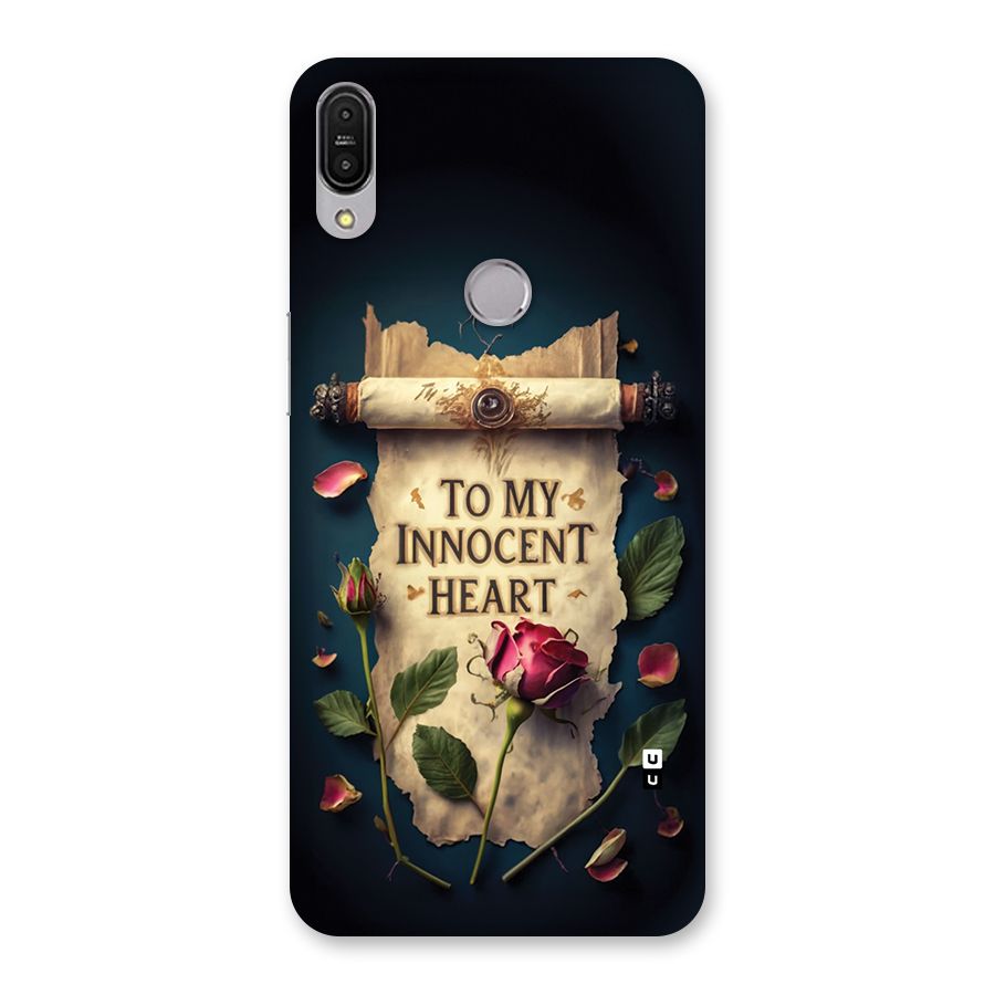 Innocence Of Heart Back Case for Zenfone Max Pro M1