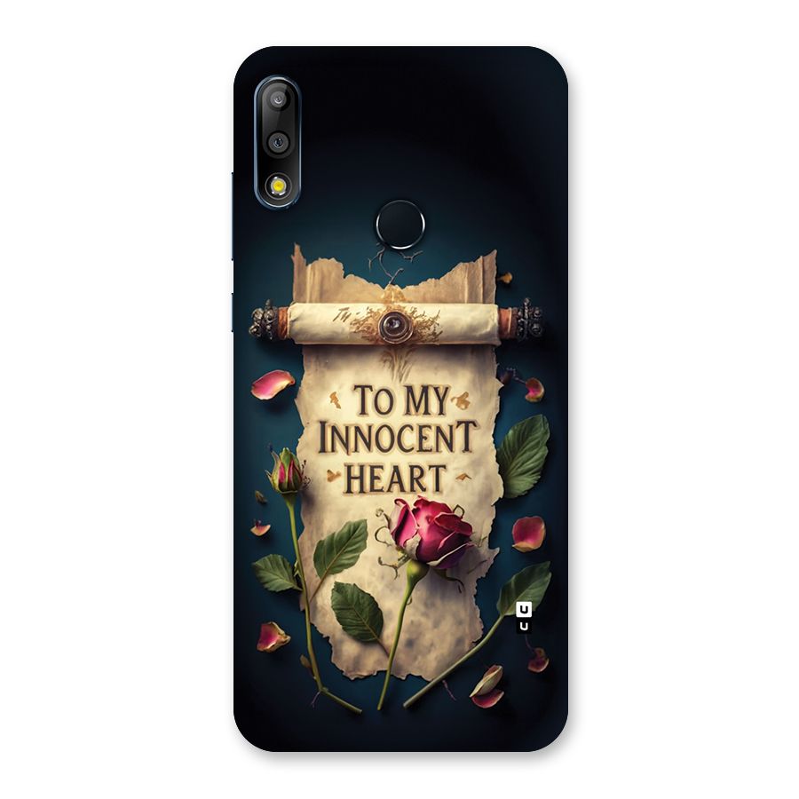 Innocence Of Heart Back Case for Zenfone Max Pro M2