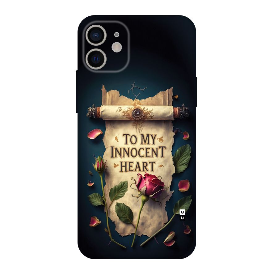 Innocence Of Heart Back Case for iPhone 11